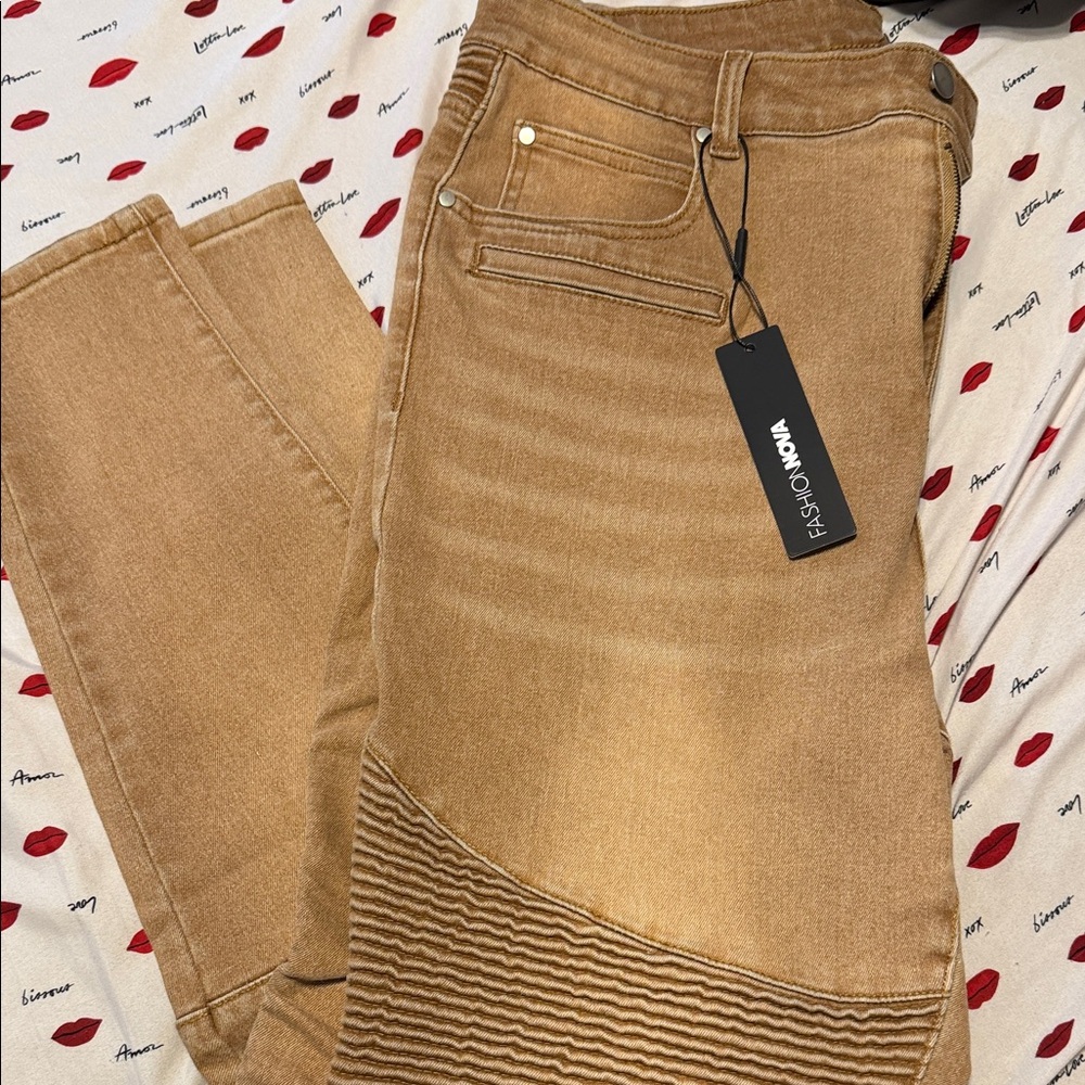 Fashion Nova Brown Skinny Jeans
